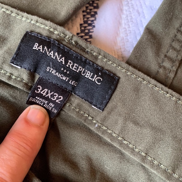 Banana Republic green chinos 34 x 32 - Picture 4 of 6